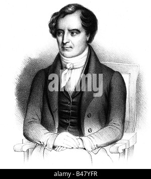 Arago, Dominique Francois Jean, 26. 2.1786 - 03.10.1853, französischer Physiker, halbe Länge, Stahlstich, Jahrhundert, Artist's Urheberrecht nicht gelöscht werden Stockfoto