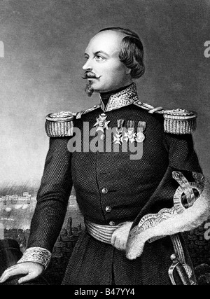 Canrobert, Francois Bestimmte de, 27.6.1809 - 28.1.1895, französischer General, halbe Länge, Stahlstich, Jahrhundert, Artist's Urheberrecht nicht gelöscht werden Stockfoto