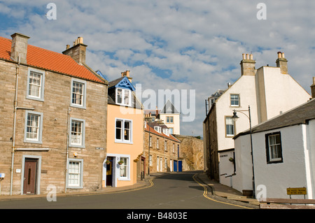 Abtei Wand Straße Pitteweem Fischerdorf im Kingdom of Fife Stockfoto