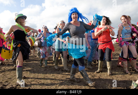 Verrückte keltischen Blue Music Festival Pembrokeshire Wales UK Stockfoto