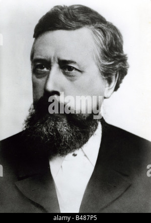 Liebknecht, Wilhelm, 29.3.1826 - 7.8.1900, deutscher Politiker und Journalist, Porträt, ca. 1890, Stockfoto