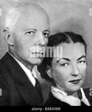 Bartok, Bela 25.3.1881 - 26.9.1945, ungarischer Komponist, mit seiner zweiten Frau Ditta Pasztory, Porträt, New York, 1944 Stockfoto