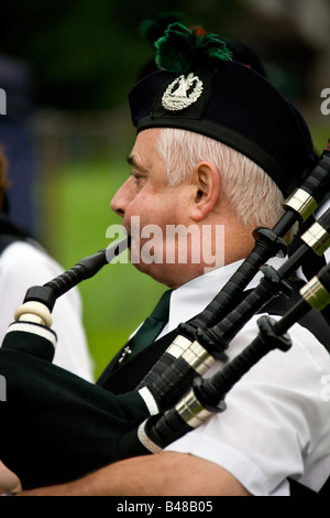 Pfeifer bei der Cowal Versammlung in Dunoon in Schottland Stockfoto