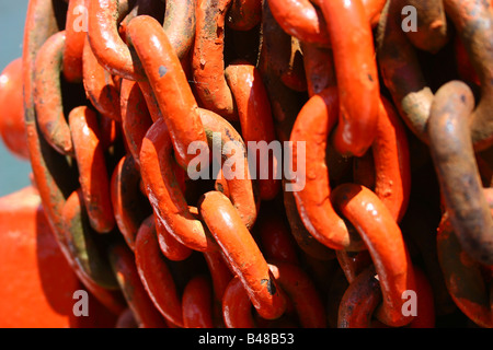 Eisen-Kettenglieder Stockfoto