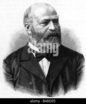 Gudden, Bernhard von, 7.6.188 - 13.6.1886, deutscher Psychiater, Porträt, von 1866, Stockfoto