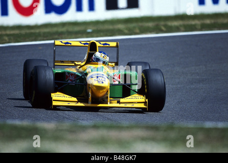 Schumacher, Michael, * 3.1.1969, deutscher Sportler (Automobilrennfahrer), Formel-1-Rennen, großer Preis von Hockenheim, Deutschland, 1993, Stockfoto