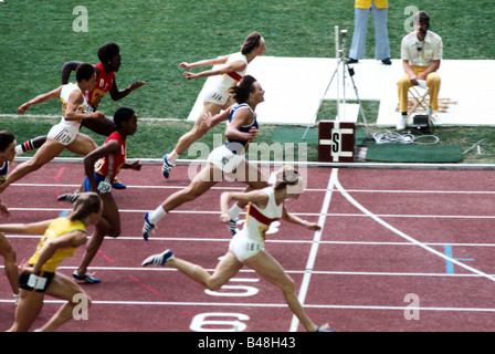Richter, Annegret, * 13.10.1950, Deutsche Leichtathletin (Leichtathletik), volle Länge, Olympische Spiele, Montreal, 1976, Stockfoto