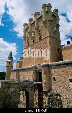 Spanien - Madrid-Nachbarschaft - Segovia - The Alcazar- Stockfoto