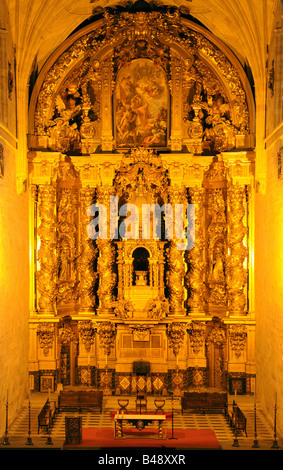 Hochaltar und Innenausstattung von San Estaban Kirche Salamanca Spanien Stockfoto