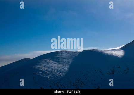 Winterlandschaft, Rila-Berglandschaft, Balkan, Bulgarien Stockfoto