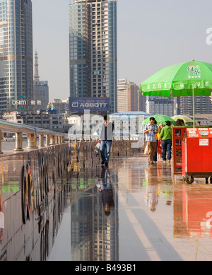 Shanghai Pudong Seite gebunden Stockfoto