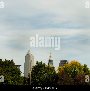 Cleveland-OHIO, USA, Skyline Stockfoto