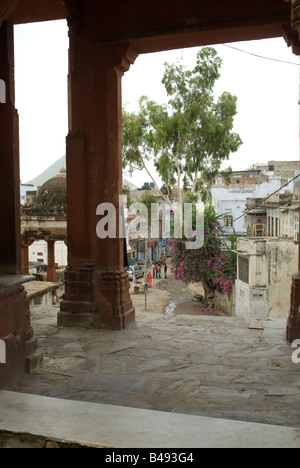 Indien Rajasthan Pushkar Rangji Hindu-Tempel Stockfoto