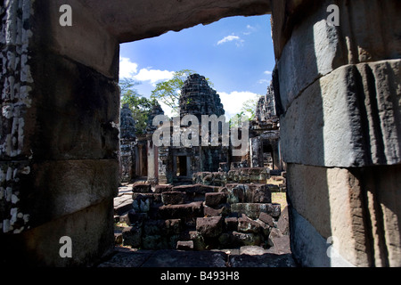 Ein Tempel in der antiken Stadt Angkor Wat im Nordwesten Kambodschas Stockfoto