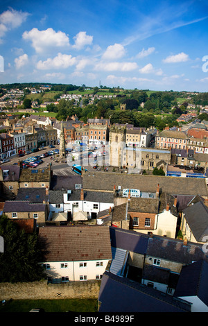 Richmond von der Bergfried Richmond North Yorkshire Stockfoto