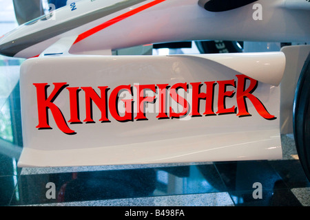Zwingen Sie, Indien Formel1 Auto Bugnase, Kingfisher-logo Stockfoto