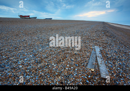 Die Schindel Strand bei Cley als nächstes das Meer an der Nordküste Norfolk Stockfoto