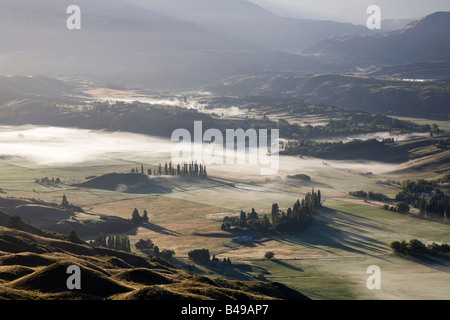 Luftaufnahme von Arrowtown, Neuseeland Stockfoto