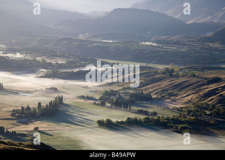 Luftaufnahme von Arrowtown, Neuseeland Stockfoto