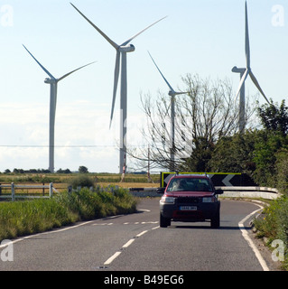 Nordex-Windenergieanlagen für Npower wenig Cheyne Gericht Romney Marsh Roggen East Sussex größten Windpark in Süd-Ost Stockfoto