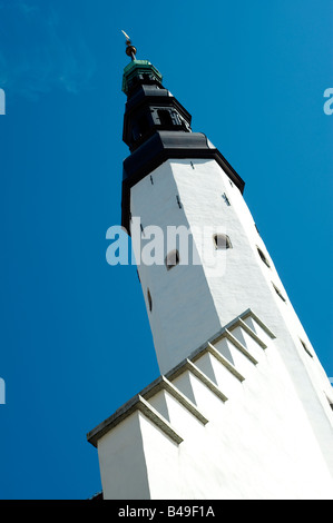 Barocke Turm der Kirche des Heiligen Geistes, Tallinn, Estland Stockfoto