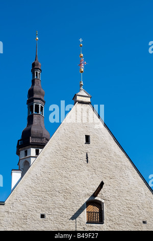 Mittelalterlichen Rathaus (1402-1404), Tallinn, Estland Stockfoto