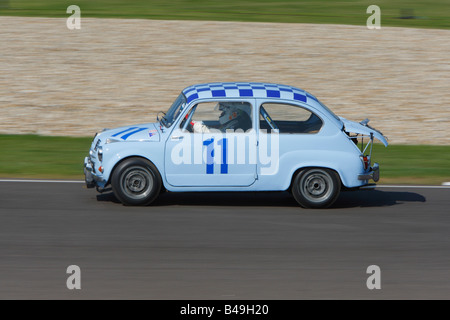 Arturo Merzariodriving ein Fiat Abarth 600 in Goodwood Revial 2008 Stockfoto