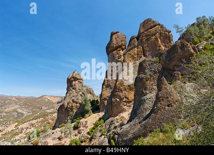 Blick auf die Pinnacles National Monument in Kalifornien. Stockfoto