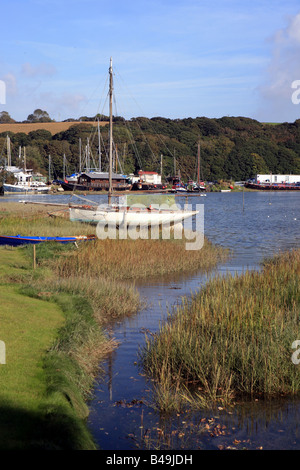 Kopf von der Mündung des Helford Flusses bei Gweek Cornwall England UK Stockfoto