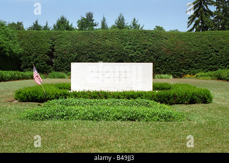 Grab von Franklin und Eleanor Roosevelt im Hyde Park, NY Stockfoto