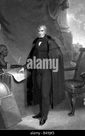 Porträt von Harrison, der neunte Präsident der Vereinigten Staaten 1773-1841 Stockfoto