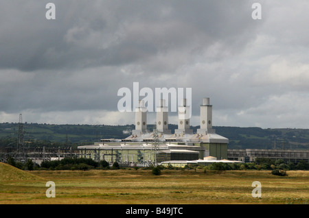 Connahs Kai gasbefeuerte 1420mw Kraftwerk Flintshire Nord-Wales Stockfoto