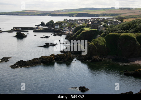 Dorf St. Abbs, Schottland. Die malerische Fischerei Dorf von St. Abbs auf der Süd-Ost-Küste von Schottland. Stockfoto