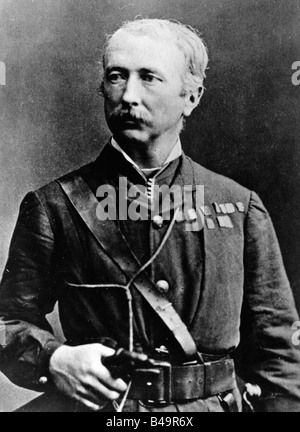 Gordon, Charles George, 28.1.1833 - 26.1.1885, britischer General, halbe Länge, 19. Jahrhundert, chinesischer Gordon, Gordon Pasha, Gordon of Khartum, Sudan, Mahdi-Revolte, Stockfoto