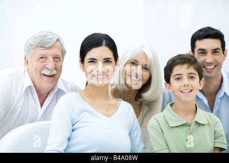 Generationsübergreifende Familienporträt Stockfoto