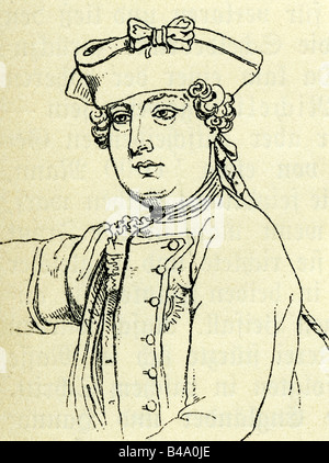 William Augustus, 15.4.1721 - 31.10.1765, Herzog von Cumberland, halbe Länge, Zugband, 19. Jahrhundert, Stockfoto