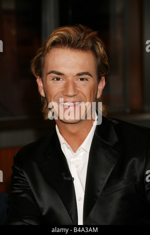 Silbereisen, Florian, * 4.8.1981, deutscher Sänger (Volksmusik) und Moderator, Porträt, Gast bei TV-Show "Johannes B. Kerner", Hamburg, 5.12.2006, Stockfoto