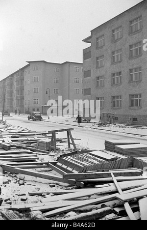 Geografie/Reisen, Deutschland, Berlin, Gebäude, Wohngebiet, 1950er Jahre, Stockfoto