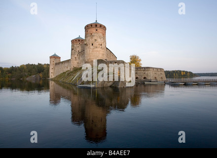 Die Burg Olavinlinna in Savonlinna, Finnland Stockfoto