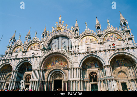 Italien Venedig Markusplatz legen die Basilika des Heiligen Markus Stockfoto