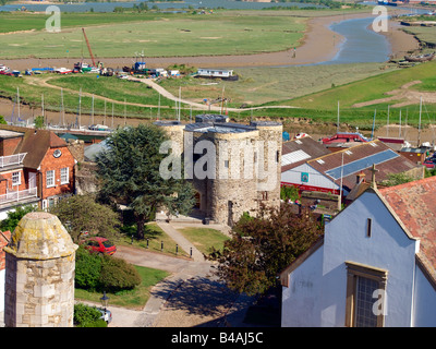 Roggen, Blick von der Marienkirche, Ypern Turm Stockfoto