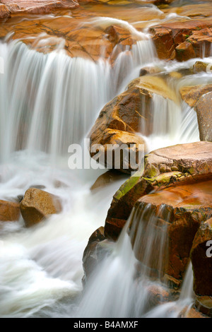 Kaskade am Fluss Glen Etive Glencoe Highlands Scotland UK Stockfoto