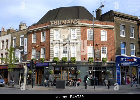 Das goldene Herz Pub In der Londoner City-Sommer 2007 Stockfoto