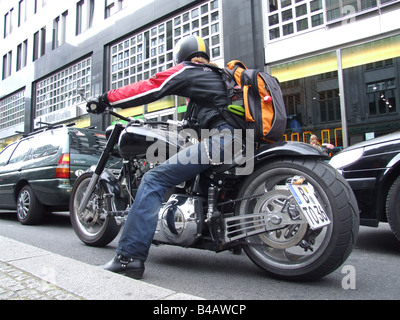 Custom Motorrad in Berlin, Deutschland Stockfoto