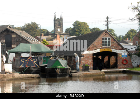 Bootswerft am Stein in Staffordshire Stockfoto