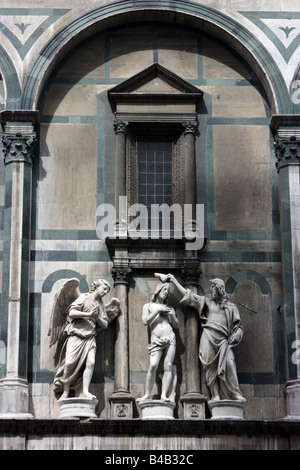 Skulpturen über die "Tore des Paradieses", Florenz, Italien Stockfoto