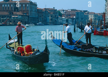 Italie Venise Gondolieri Stockfoto