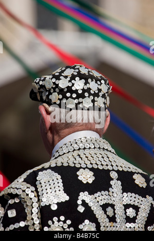 Pearly Kings und Queens Erntefest Guildhall London 28. September 2008 Stockfoto