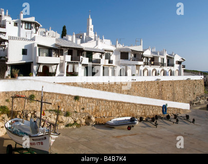 Das malerische alte Fischerei Dorf von Binibeca Vell Menorca Spanien Stockfoto