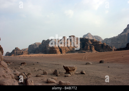 Wadi Rum, Jordanien Stockfoto